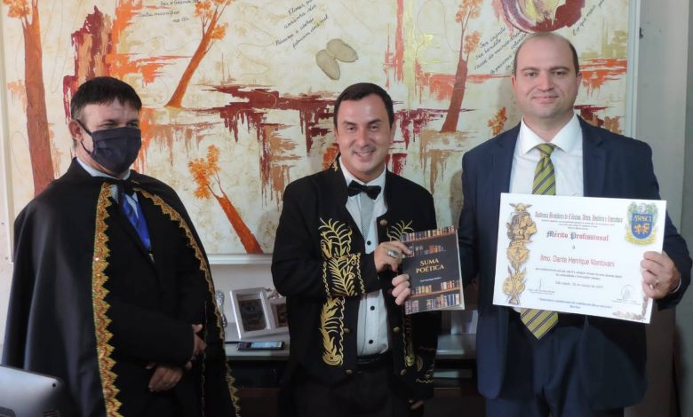 Paraguaçuense Dante Mantovani é Condecorado pela ABRASCI