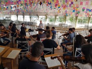Dante Mantovani - Ensaio da Orquestra do FEMUSP - Paraguaçu Paulista-SP