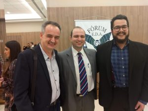 Dante Mantovani e os Jornalistas Paulo Briguet e Bernardo Küster