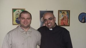 Dante Mantovani e o Padre José Eduardo