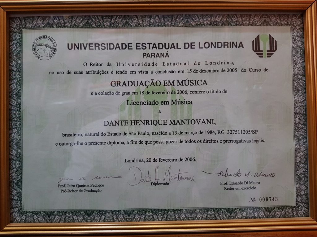 Graduação – Licenciatura em Música