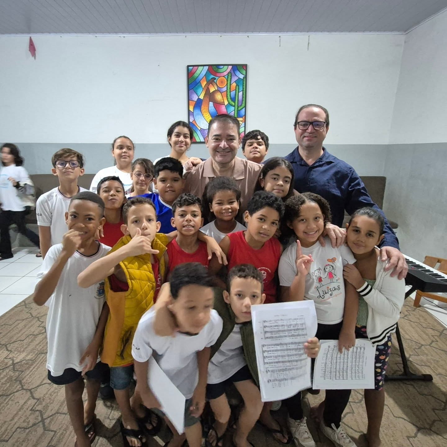 Vice-Prefeito Hemerson Fávero Coral Infantil dirigido pelo Maestro Dante Mantovani